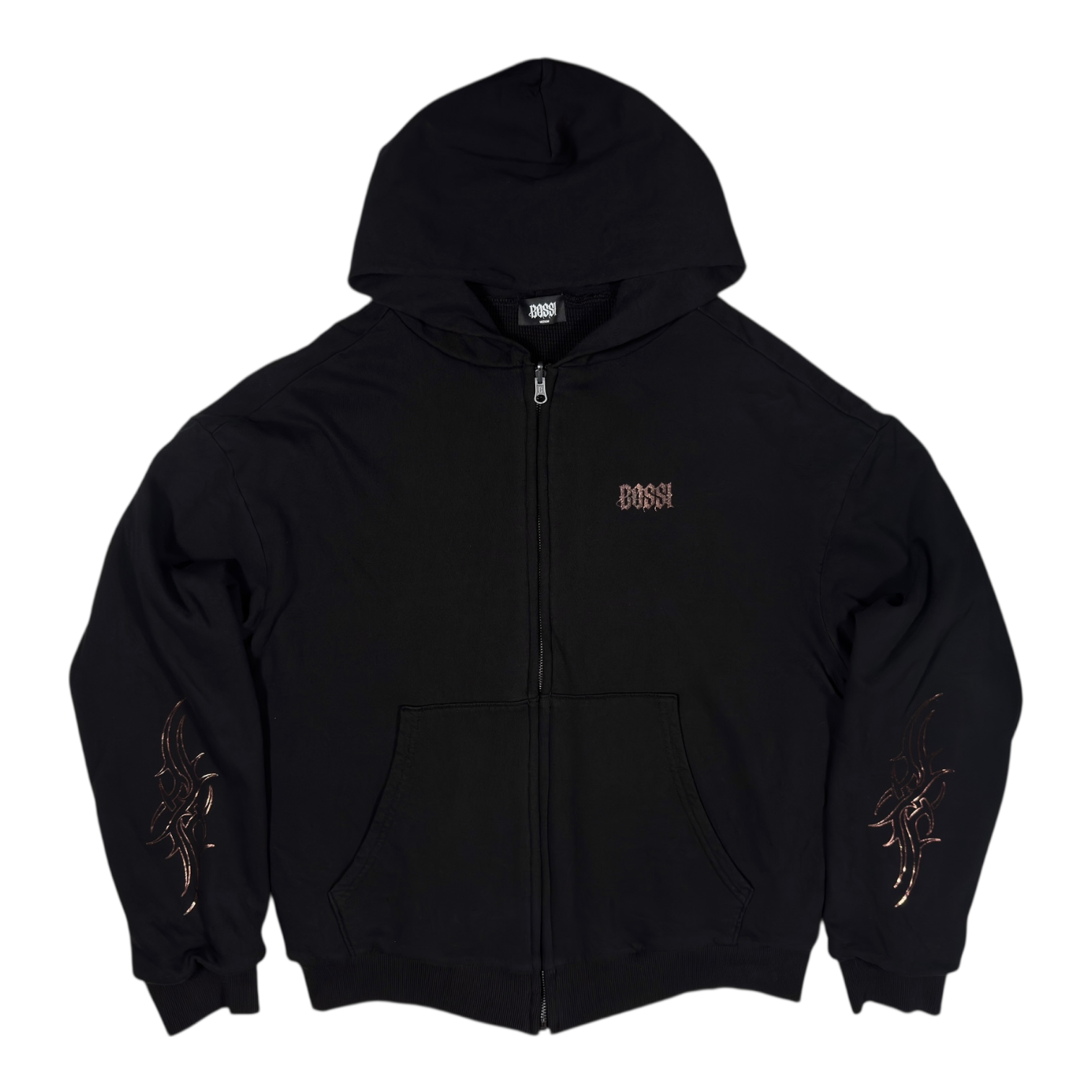 Reversible Thermal Lined Hoodie - Brown Foil – Bossi Sportswear Reversible Thermal Lined Hoodie - Brown Foil – Bossi Sportswear