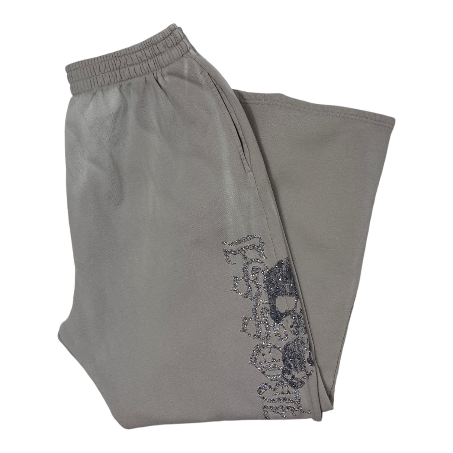 Rhinestone Hoodie & Sweatpants Set - 3XL