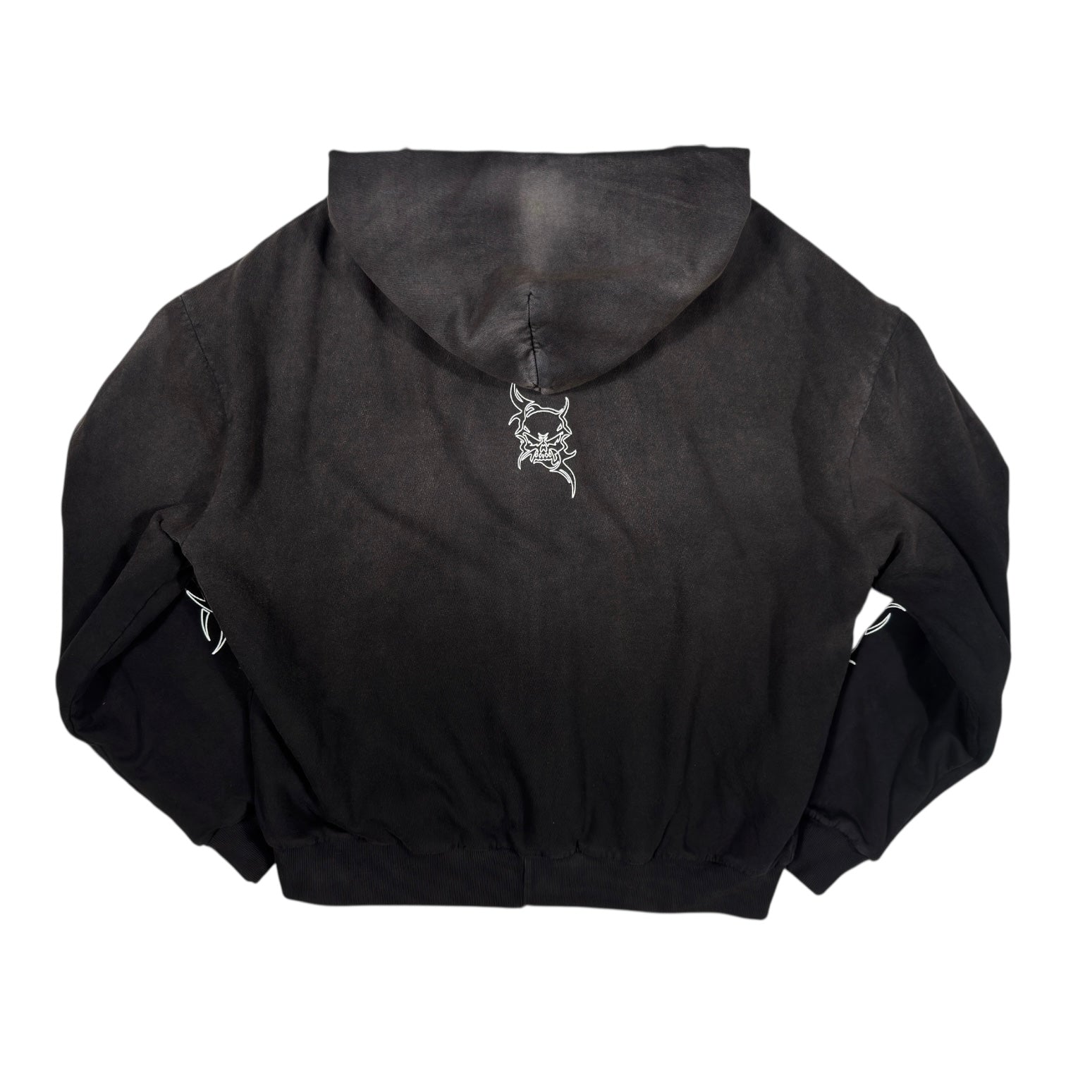 Reversible Thermal Lined Hoodie - White Vintage